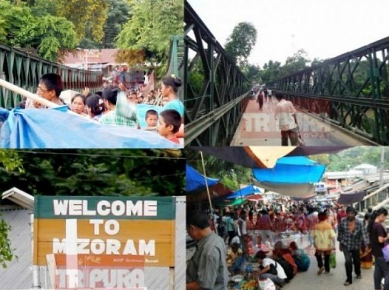 Mizoram-Tripura border Longai river Bridge functions as Drug corridor : Drugs, Fake-Currency  business, Phensedyl  smuggling rampant at Damchara market : SP North talks to TIWN
